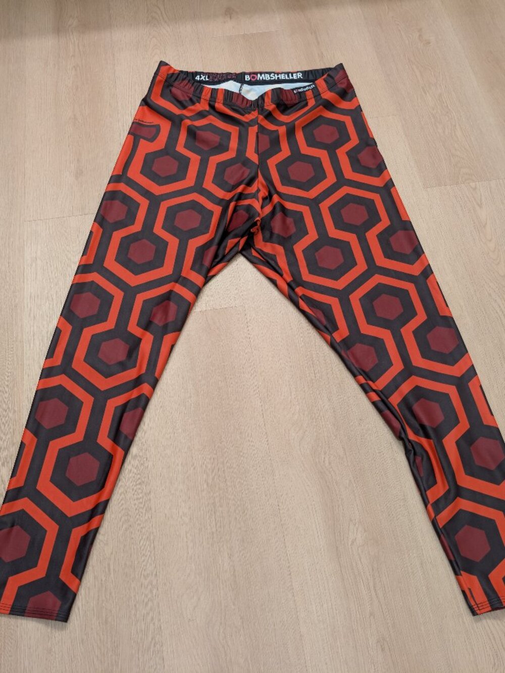 Bombsheller 4xL Here's Johnny Geometric Shape EUC Leggings Workout Gym
